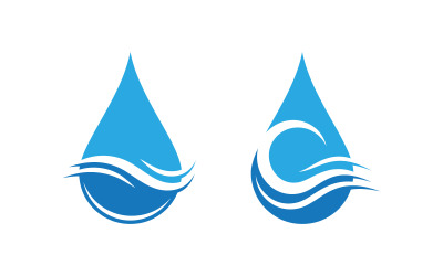 Water drop Plumbing Logo Template vector illustration v.52