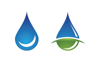 Water drop Plumbing Logo Template vector illustration v.55