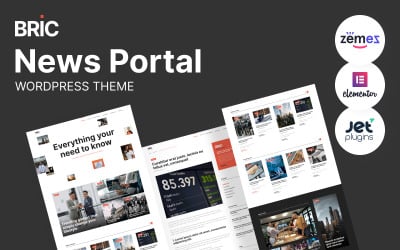 Bric - Газета, тема WordPress для новостного портала