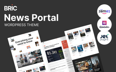 Bric - Tidning, Nyhetsportal WordPress-tema