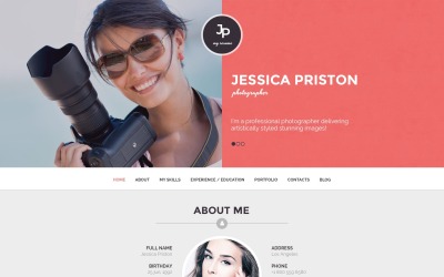 Fotoğrafçı CV WordPress Teması