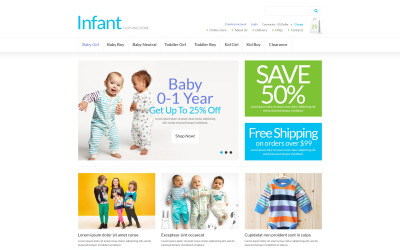 Infant Clothing Store VirtueMart sablon 51019