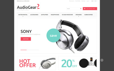 Musik Playing Gear Magento Theme