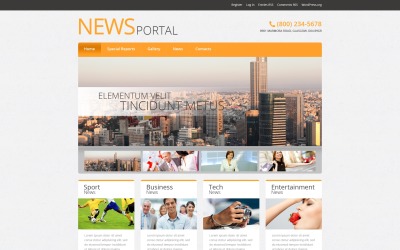 Responsive Haber Portalı Wordpress #51042