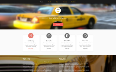 Taxi Responsive Website-Vorlage