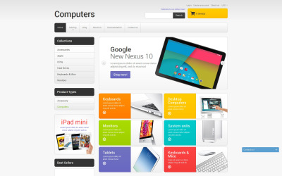 Tema Shopify Responsive #51099 "Computer Sales"