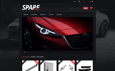 Template PrestaShop Responsive #51034 "Spare Parts"