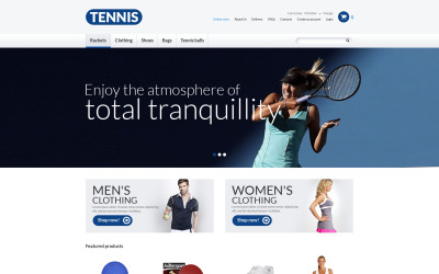 Tennis VirtueMart Vorlage
