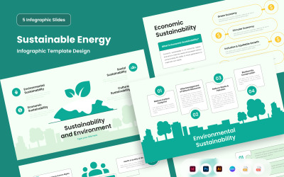 Infografía de energía moderna