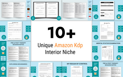 10+ unika Amazon KDP-inredningsnischdesigner