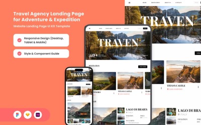 Traven - Landingspagina voor reizen en expedities