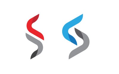 Business S letter logo design vector template v.38