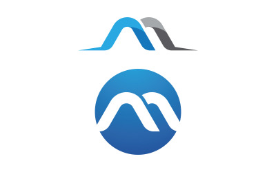 M Letter Logo business icon design illustration template v.20