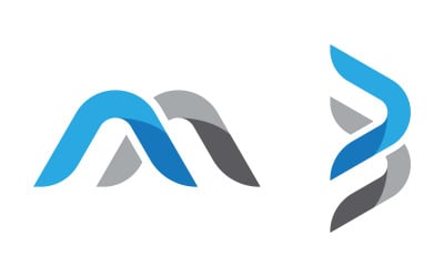 M Letter Logo business icon design illustration template v.21