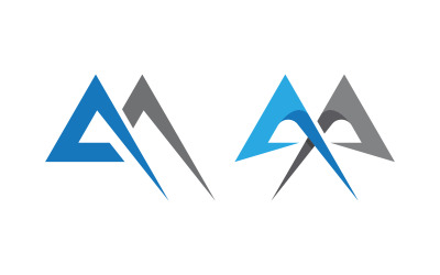 M Letter Logo business icon design illustration template v.22