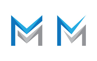 M Letter Logo business icon design illustration template v.23