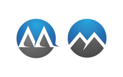 M Letter Logo business icon design illustration template v.28