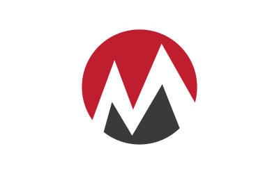 M Letter Logo business icon design illustration template v.35