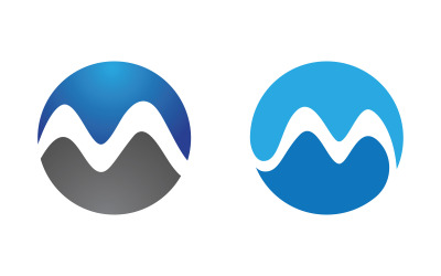 M Letter Logo business icon design illustration template v.39