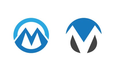 M Letter Logo business icon design illustration template v.41