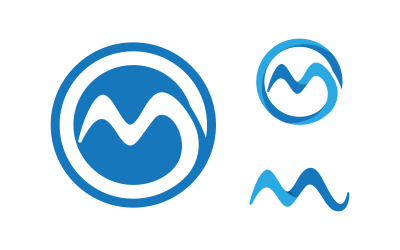 M Letter Logo business icon design illustration template v.42