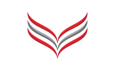 Modèle de logo d&amp;#39;entreprise avec icône de lettre V, illustration v.10
