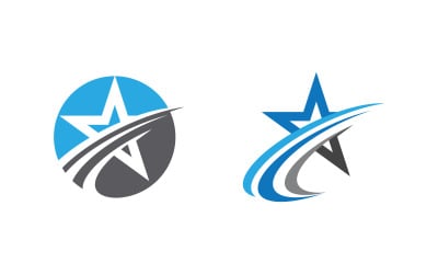 Star Logo speed Concept Logo Illustration design template v.12
