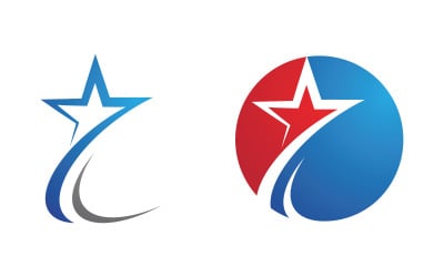 Star Logo speed Concept Logo Illustration design template v.14