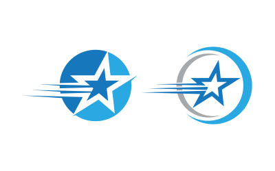 Star Logo speed Concept Logo Illustration design template v.19