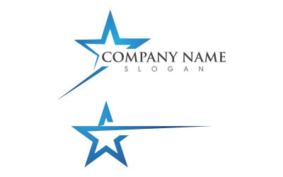 Star Logo speed Concept Logo Illustration design template v.1