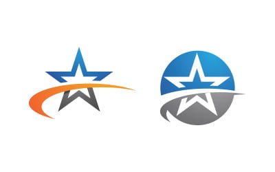 Star Logo speed Concept Logo Illustration design template v.2