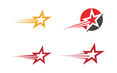 Star Logo speed Concept Logo Illustration design template v.3