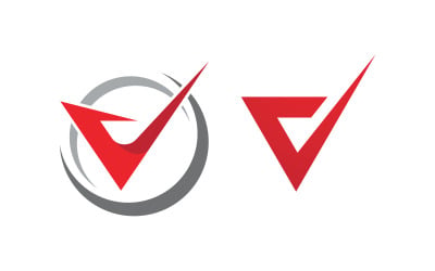 V Letter icon Business Logo Template design illustration v.2
