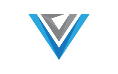 V Letter icon Business Logo Template design illustration v.3