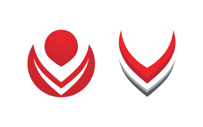 V Letter icon Business Logo Template design illustration v.5