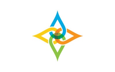 Water drop Plumbing Logo Template vector illustration v.66