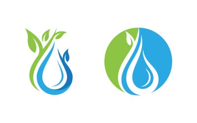 Water drop Plumbing Logo Template vector illustration v.67
