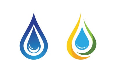 Water drop Plumbing Logo Template vector illustration v.72