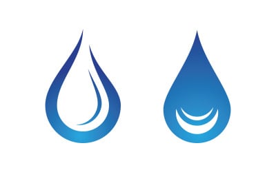 Water drop Plumbing Logo Template vector illustration v.75