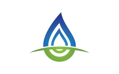 Water drop Plumbing Logo Template vector illustration v.76