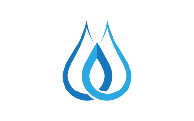 Water drop Plumbing Logo Template vector illustration v.78