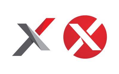 X Letter Branding design Logo Template icon illustration v.4