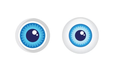 Diseño de logotipo vectorial para el cuidado de la vista, marca corporativa, vv.37