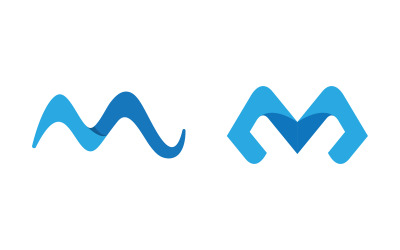 M Letter Logo business icon design illustration template v.40