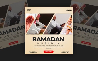 Ramadan Mubarak Social Media-Vorlagendesign