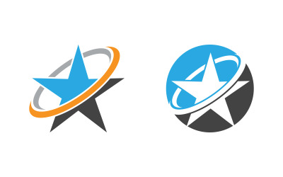 Star Logo speed Concept Logo Illustration design template v.7