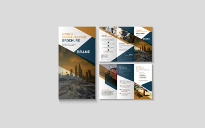 Business Marketing Trifold Brochure Design