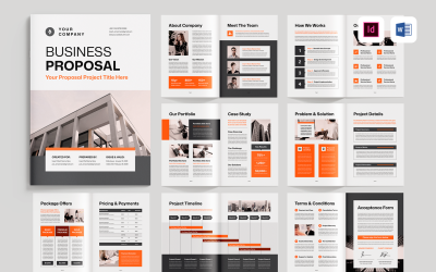 Business Proposal Template | Microsoft Word &amp;amp; Adobe Indesign