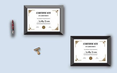 Mano è un layout affascinante del modello di certificato