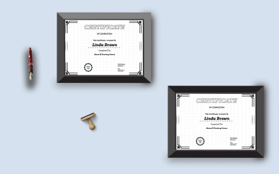 Modello di certificato strabiliante